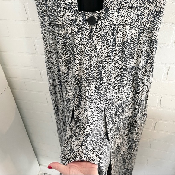 Anthropologie Annie 50 Open Back Wide Leg Drape Jumpsuit L Made in Canada - Picture 5 of 14